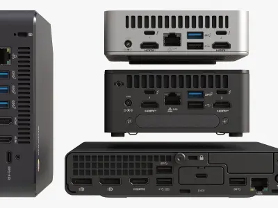 4 Mini PC Collection 3D model