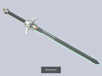 Scifi sword collection 3D Model Pack purchase