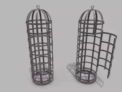 Metal Cage 1 Low-poly 3D model