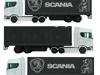 scania 680 s v8 3D model