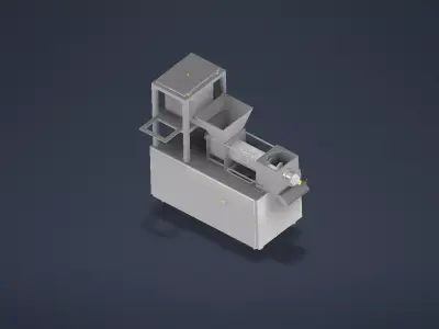 Coconut Milk Extractor Machine 3D Model 3D model