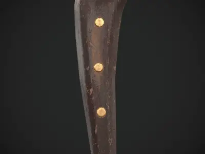 Eastern European Short Sword Low-poly 3D model