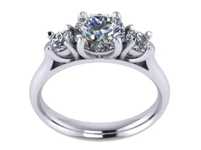 Jewelry Triology Ring B 3D print model