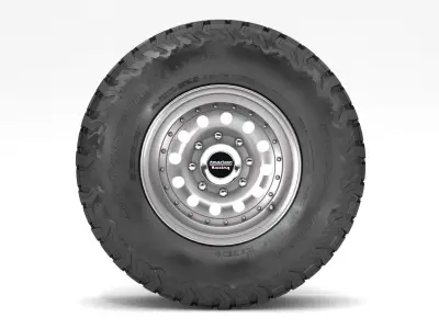 OFF ROAD WHEEL AND TIRE 5 3D model