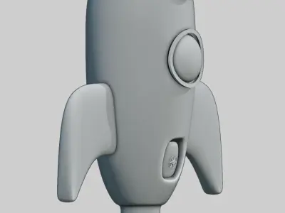 Rocket ship 3D model buy