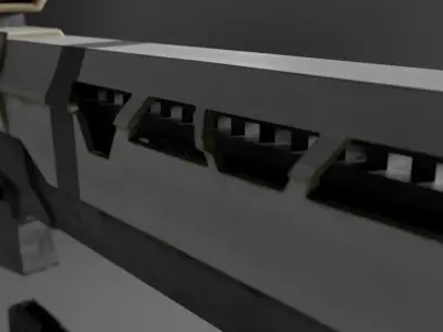 Sci-Fi DMR Free low-poly 3D model