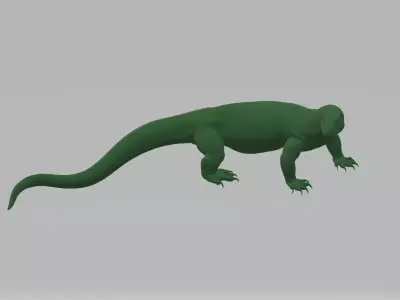 Waran lizard Free 3D print model