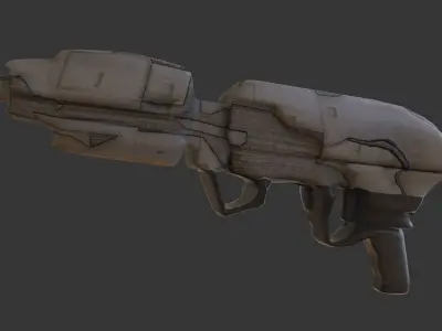 Sci Fi Gun Low-poly 3D model buy