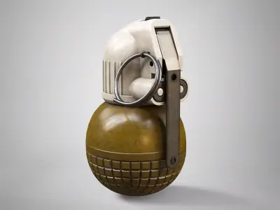 RGO Hand Grenade AAA Game Ready Low-poly 3D model