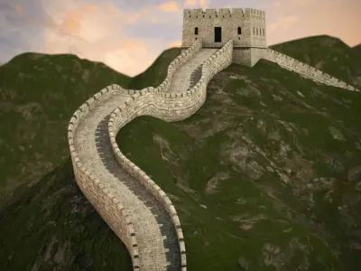 Great Wall of China 3D model by fcs-store-23