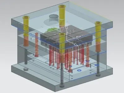 Pressure Die Cast Mold Free 3D model