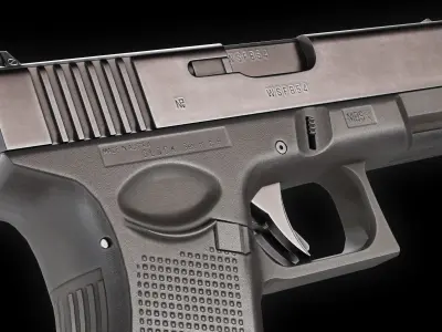 VR Ready G19 Low Poly Low-poly 3D model
