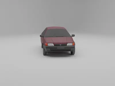 Toyota Tercel L50 Low-poly 3D model