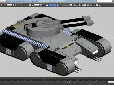 BEAM TANK  Low-poly 3D model