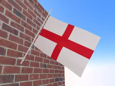 Flag of England 3D model