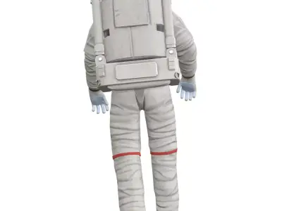 walking astronaut 3D model