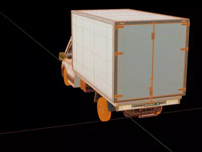  Ford Transit BoxTruck 3D model