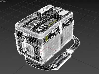 KITBRIX Large Waterproof Sports Bag Low-poly 3D model