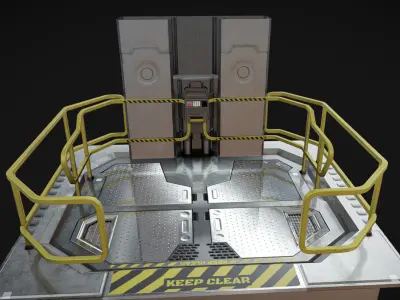 Elevator 04 Low-poly 3D model