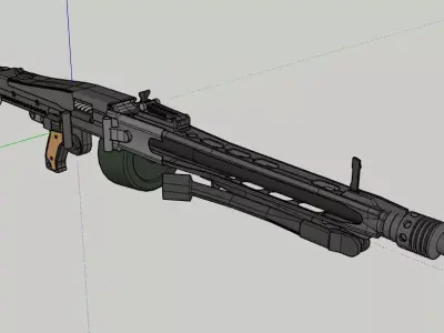 MG-42 gun 3D model
