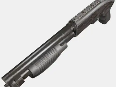 Assault Shotgun Low-poly 3D model