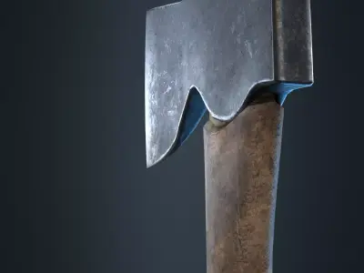 Axe GameDev Ready  Free low-poly 3D model