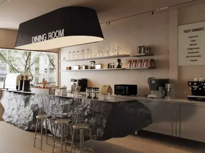 coffee shop coffee bar  3D model