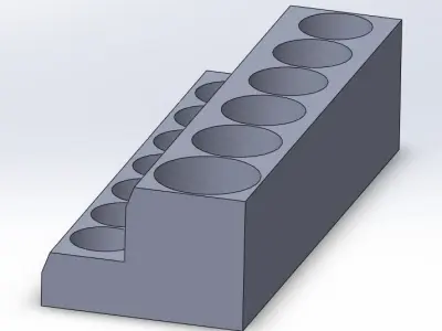 Socket Organizer - 1-2 in Drive Metric Impact Socket 3D print model