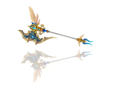Angel Axe Low-poly 3D model