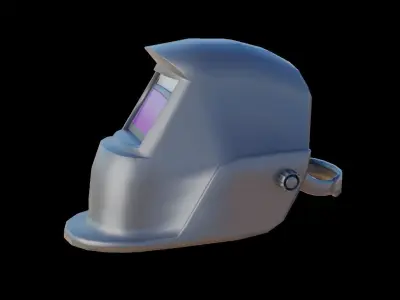 Welding Helmet Low-poly 3D model purchase