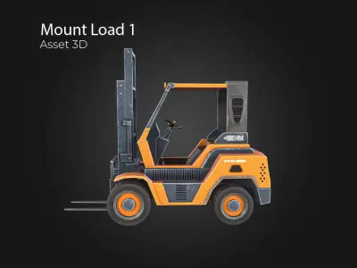 Mount Load Low-poly 3D model