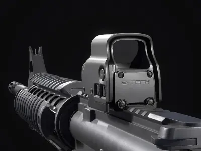 Holographic Sight Low-poly 3D model purchase