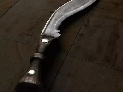 Kukri Knife 3D model buy