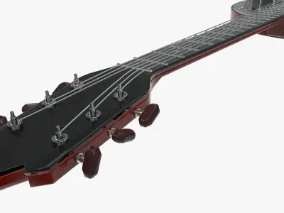 Banjo stringed musical instrument 3D model