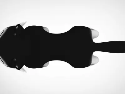 Husky Puppy Low-poly 3D model