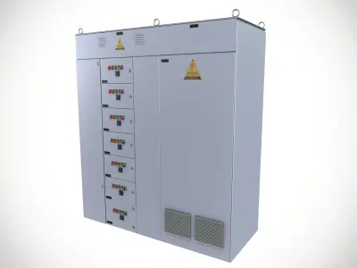 Electrical fuse box 3 3D model