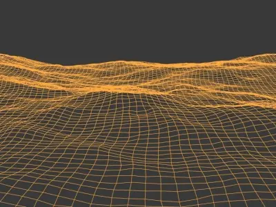 3D Ocean Animated 3D model