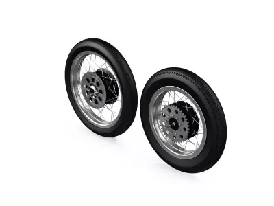 Motorcycle Wheels 3D model