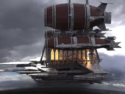 Grand Cathedral Ship 2 3D model 3D model