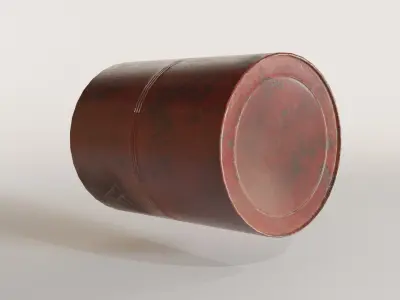  model of an old barrel Free low-poly 3D model