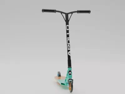 Electric Scooter Low-poly 3D model