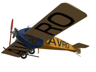 Avro Type F cabin 3D model