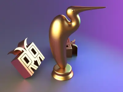 Sleek Modern Bird Sculpture Free 3D print model