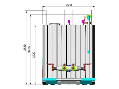 Frac Tank 80m3 Free 3D model