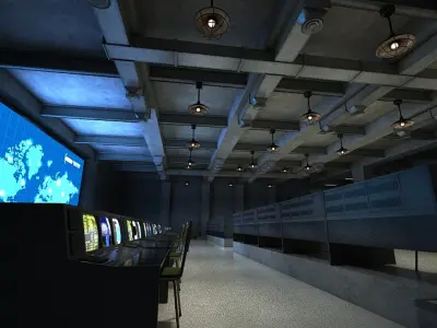 war operations Control Center 3D model