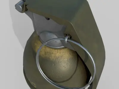 Grenade M26 Low-poly 3D model