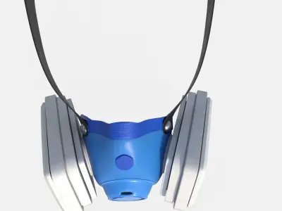 Safety Respiratory Mask Low-poly 3D model