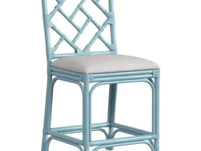 Hampton Chippendale Counter Stool 3D model