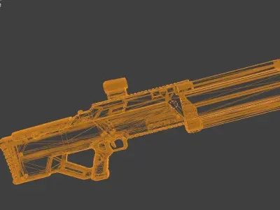 shotgun 2 Low-poly 3D model