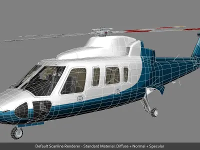 Ciborgsky Z-76 Low-poly 3D model
